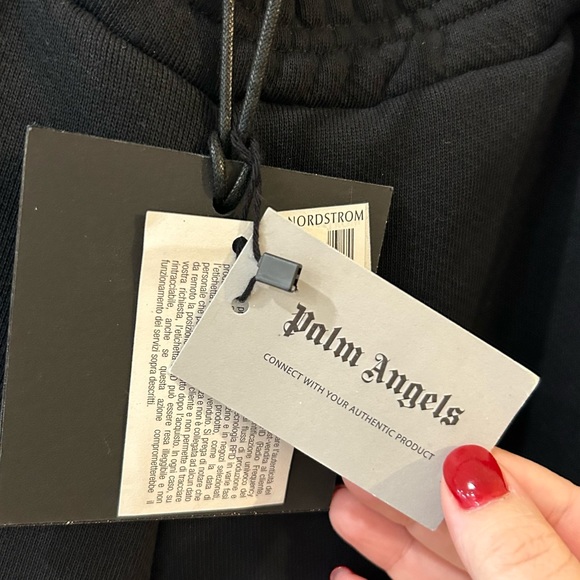 NWT Palm Angels Black Logo Track Jogger Sweatpants - Picture 5 of 6